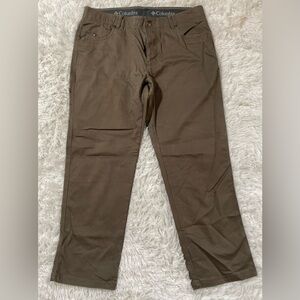 Columbia Pants Brown Tan Regular Fit Work Gorpcore Outdoor Hiking Mens 38x30